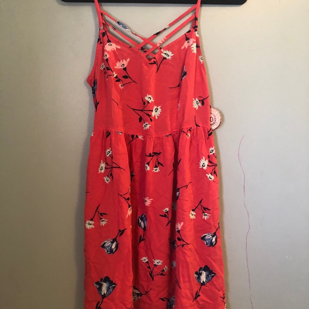 Pink Floral Summer Dress